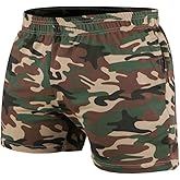 palglg Mens Bodybuilding Workout Shorts 5" Inseam with Pockets