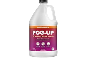MAXTITE FogUp Medium Density Fog Juice - Extremely Long Lasting, High Output Non-Irritating Indoor/Outdoor Odorless Water-Based Fog Machine Fluid - 1 Gallon, 128 fl oz for All Standard Fog Machines