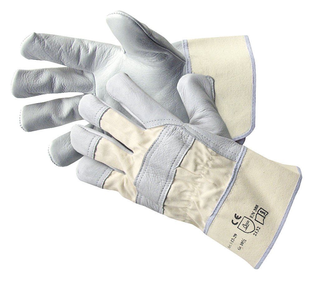 Jah 1-12-29 Leather gloves, 5 pairs of cuffs, standard natural size. 9