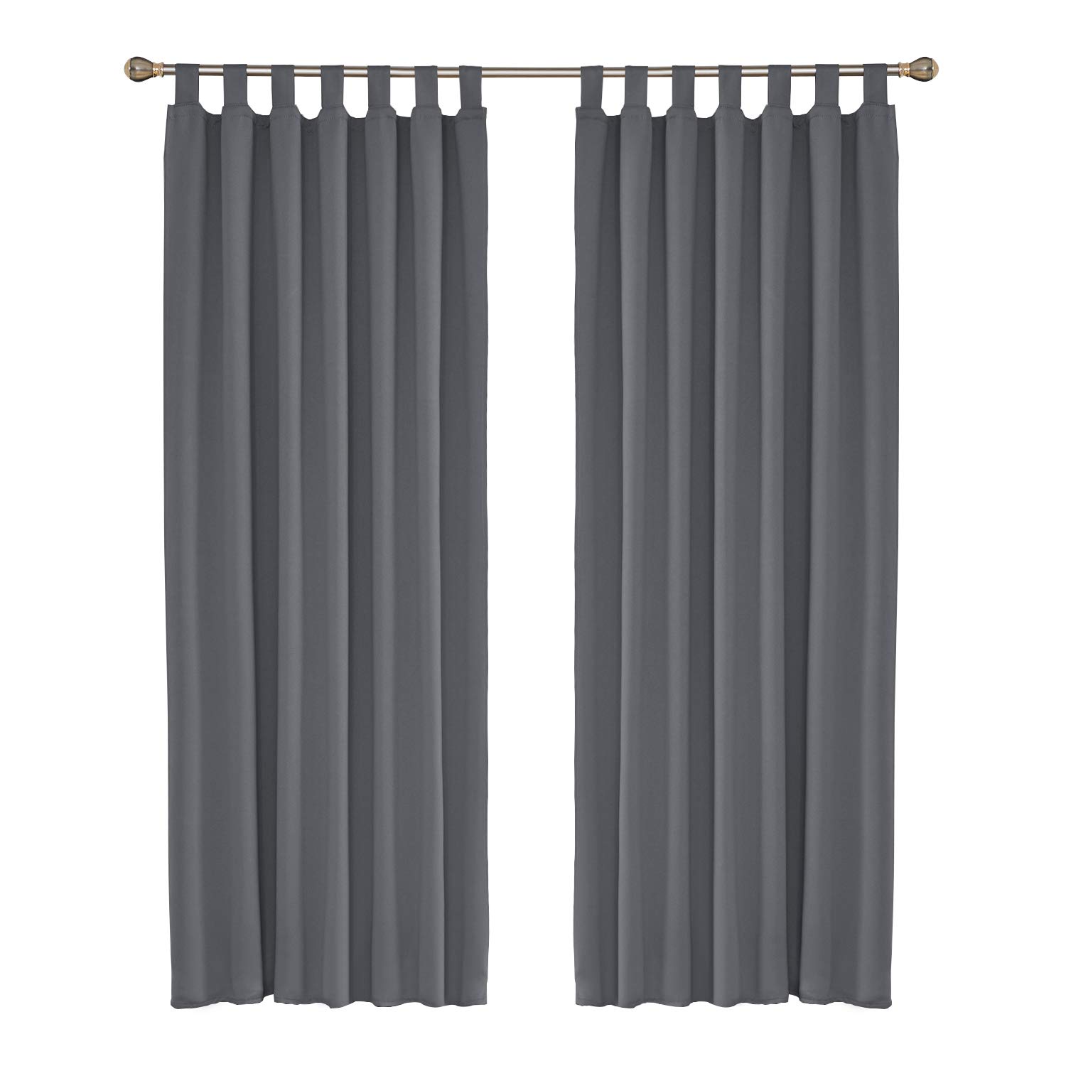 Umi. Essentials Thermal Insulated Tab Top Blackout Curtains Energy