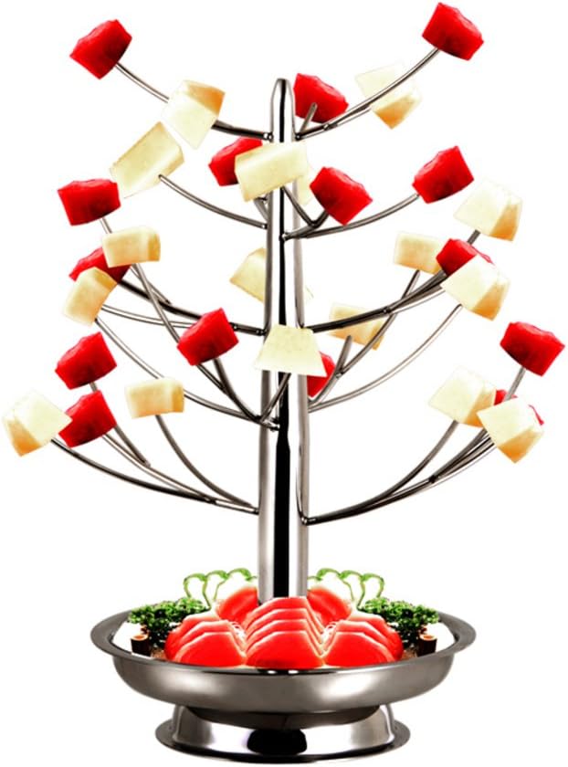 KAI DUfsj Stainless Steel,Multifunction,Fruit Tree/Creative,Tree Fruit Bowl/Fruit Basket/Dim Sum-A