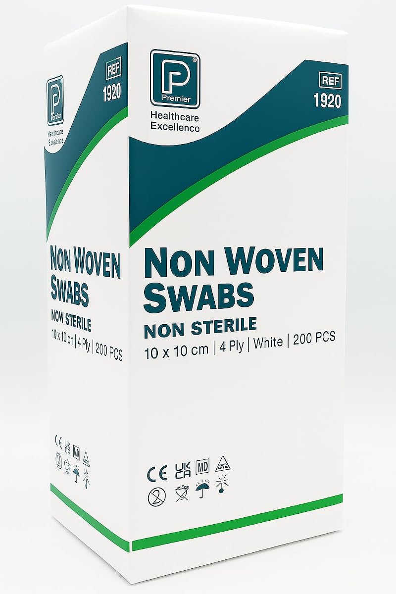 Premier Non Woven Swab 4 Ply 10x10cm (200)