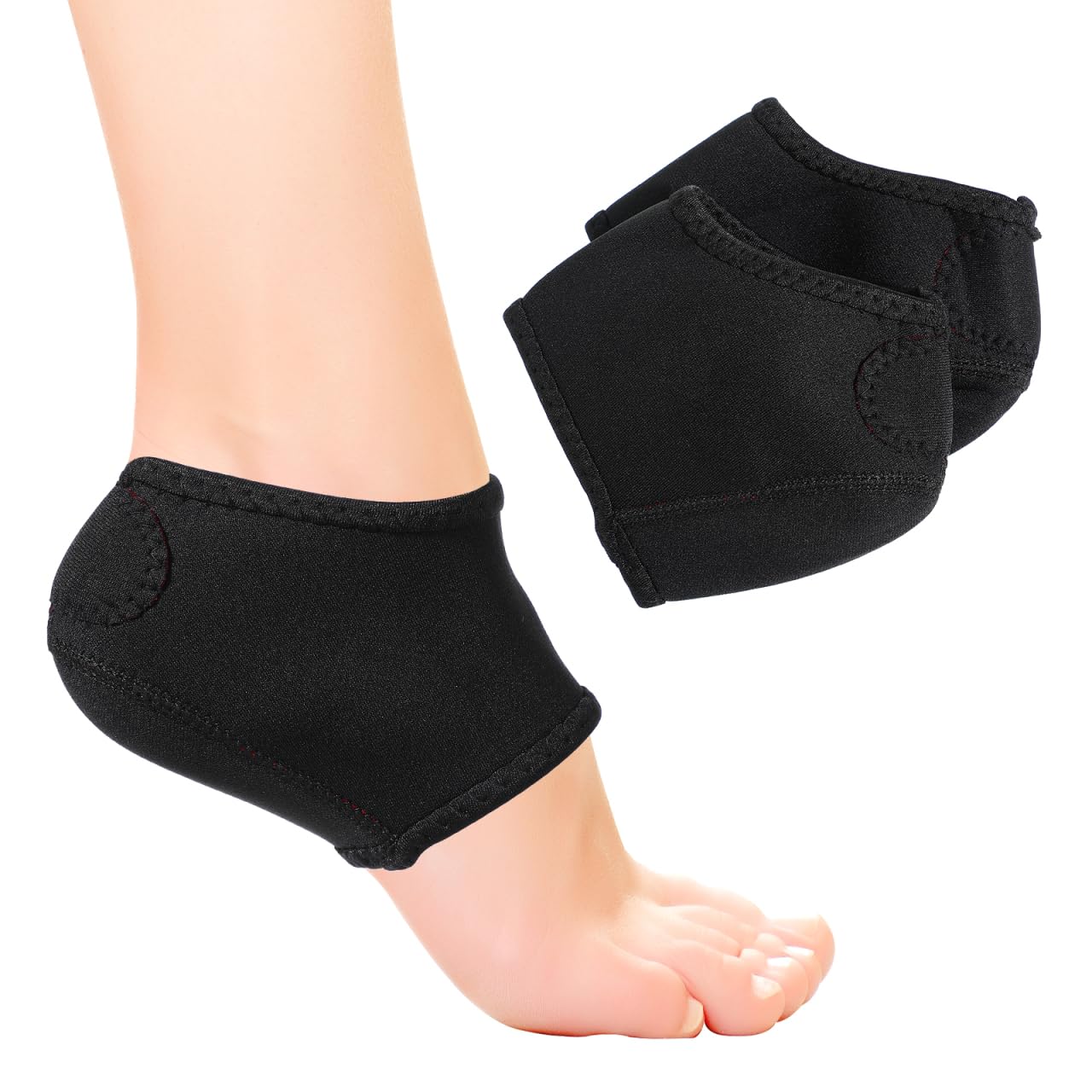 Photo 1 of 1 Pair Heel Support Socks: Sleeves Plantar Inserts Pads for Plantar - Cushion Heel Protectors Comfortable Foot Sleeves for Everyday Use Slip-Damping Arch Support ankle protector