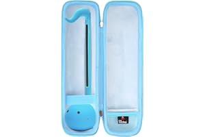 Mchoi Hard Carrying Case Fits for Otamatone Japanese Character Electronic Musical Instrument Portable Synthesizer by Cube/Maywa Denki, Lightweight and Waterproof Automatone Instrument Holder