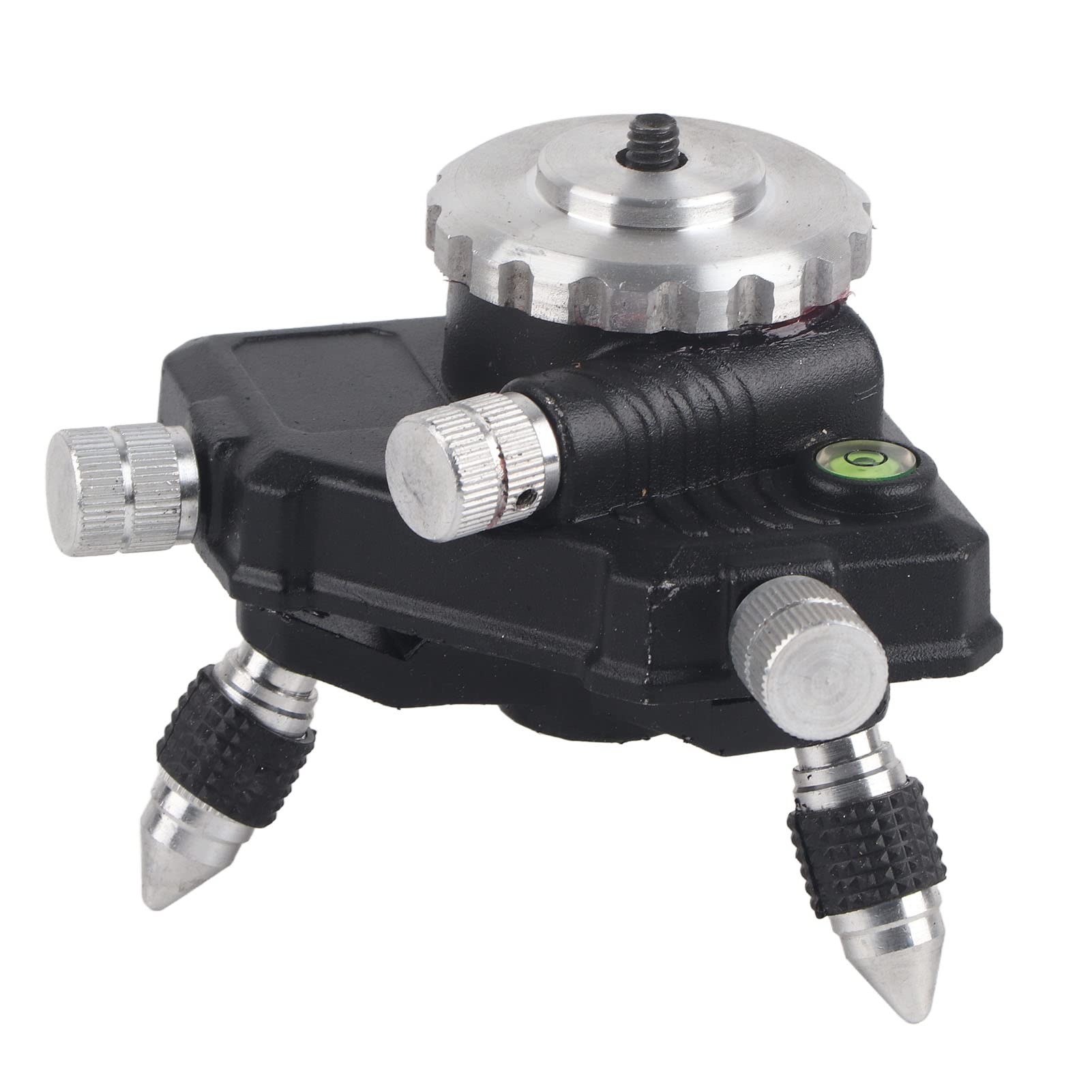 360 Degree Laser Level Tripod, Bracket Laser Level Adapter Standard Aluminum Alloy Tripod Stand Bracket with 1/4" Thread for Laser Level