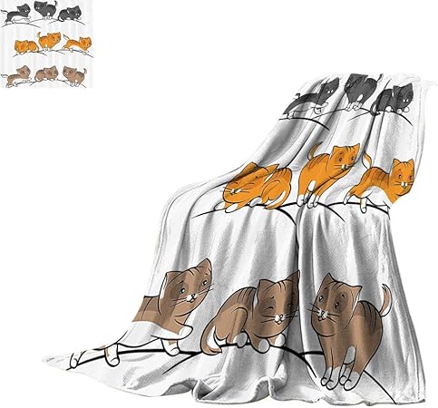 Download Amazon.com: Bohogifts Animal Travel Throw Blanket, Vector ...