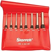 Starrett S565PC Drive Pin Punch Set (8 Pieces)