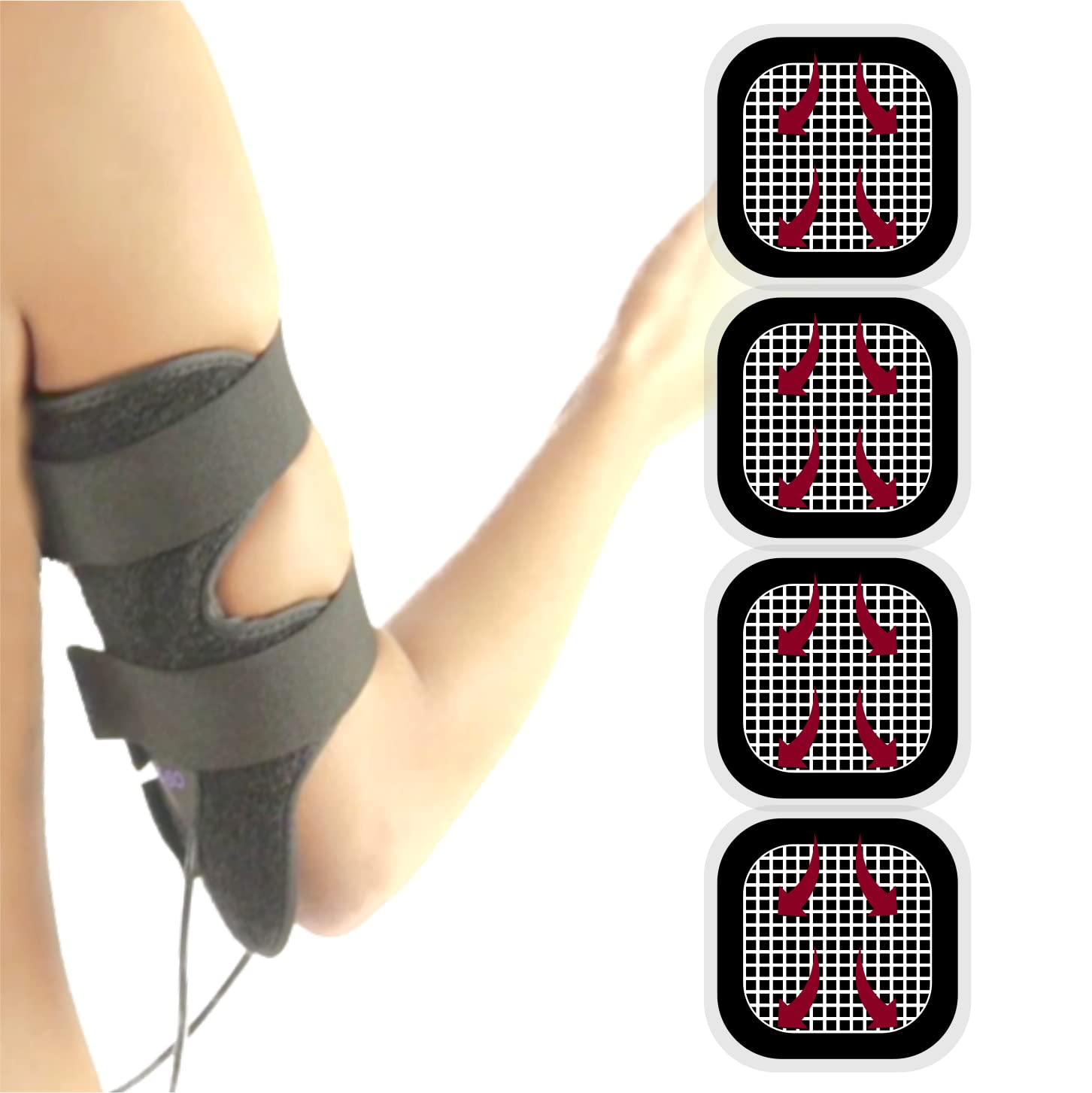 TENSPAD SILVER Replacement Pads Compatible with Slendertone Devices (Slendertone Arms Women)