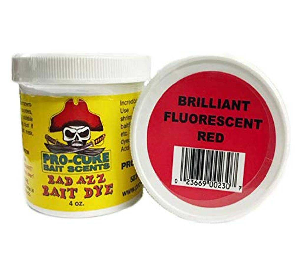Pro-Cure Bad Azz Powder Dye, 4-Ounce, Brilliant Red Fluorescent