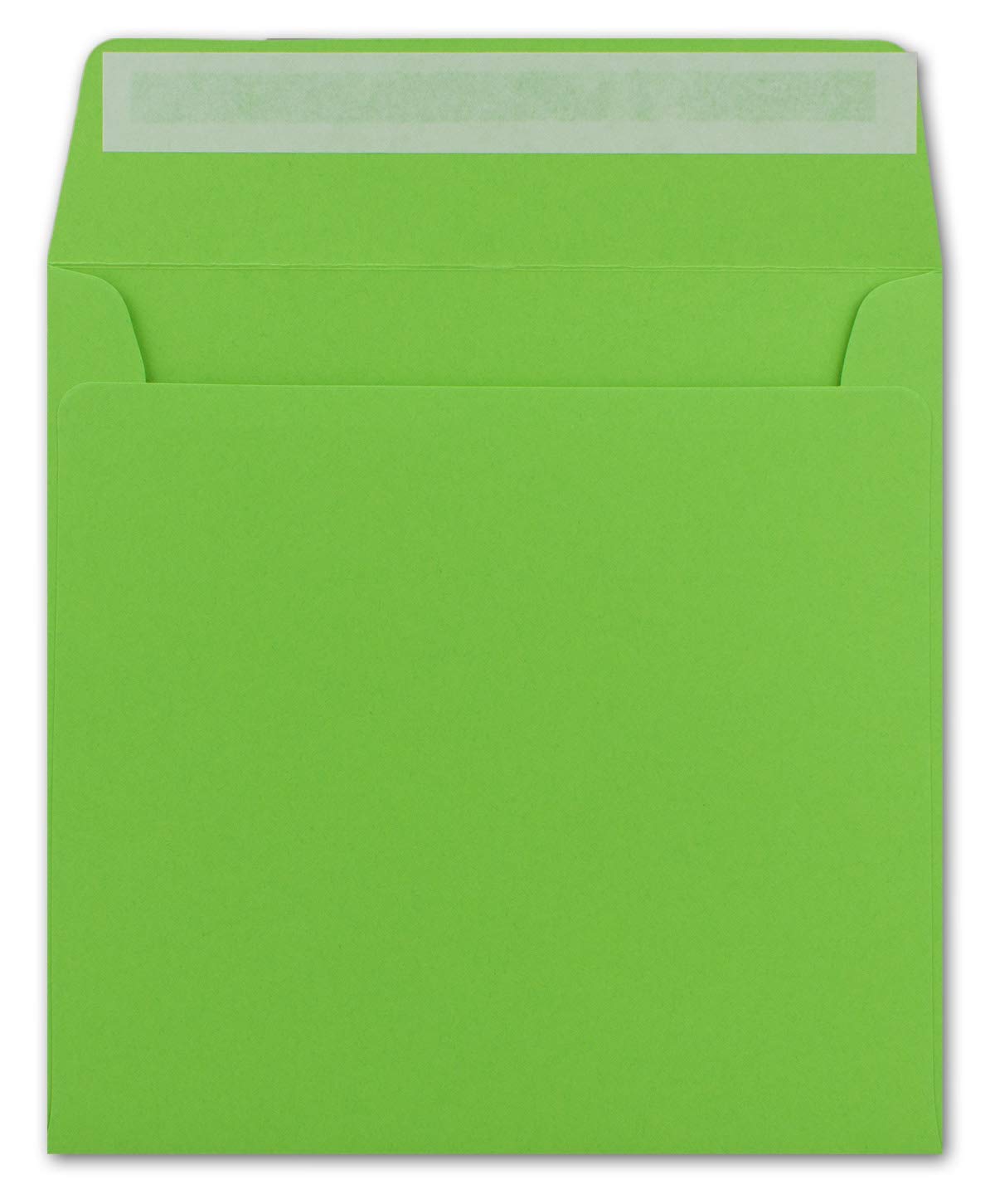 Glüxx-Agent 25 Square Envelopes Light Green - 15.5 x 15.5 cm - 120 g/m² self-adhesive sturdy envelopes without window - from your