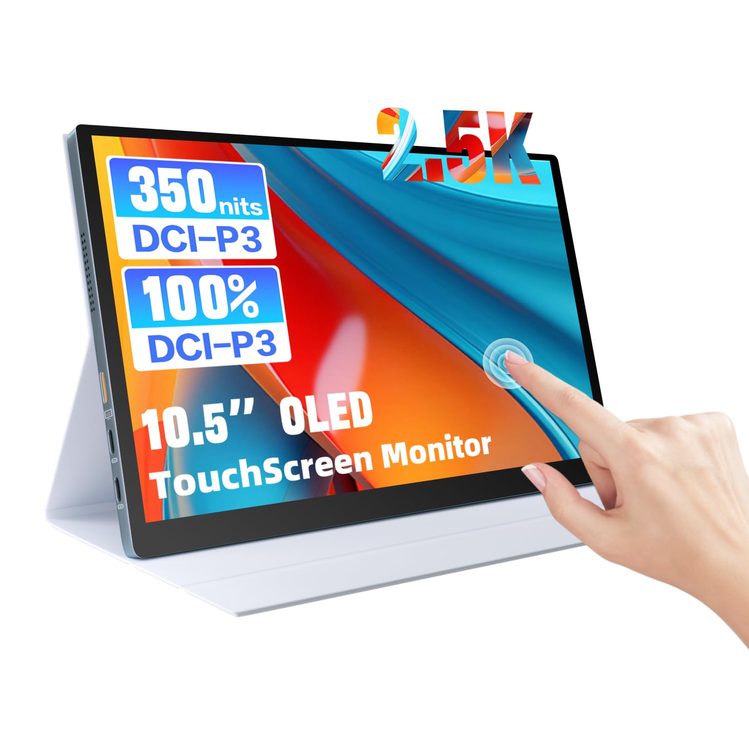 Photo 1 of Showscren 10.5” OLED 2.5K Portable Touch Monitor | 100% DCI-P3 | for Windows/Android/Switch