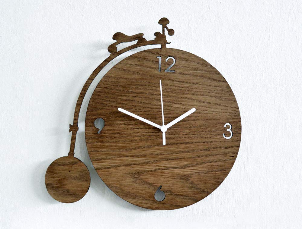 Penny Farthing Vintage Fahrrad Holzerne Wanduhr Amazon De Handmade