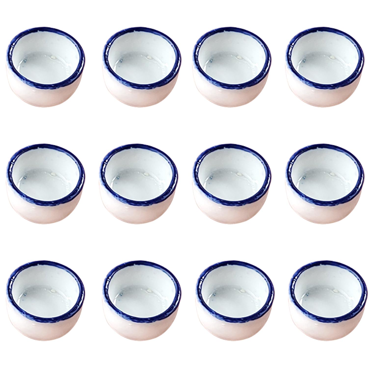 JNAWA Spider Micro Water Bowl Mini Ceramic Dish Reptile Water Sink Spider Mini Pets Drinking Basins for Spider Tarantula Small Reptile (12)