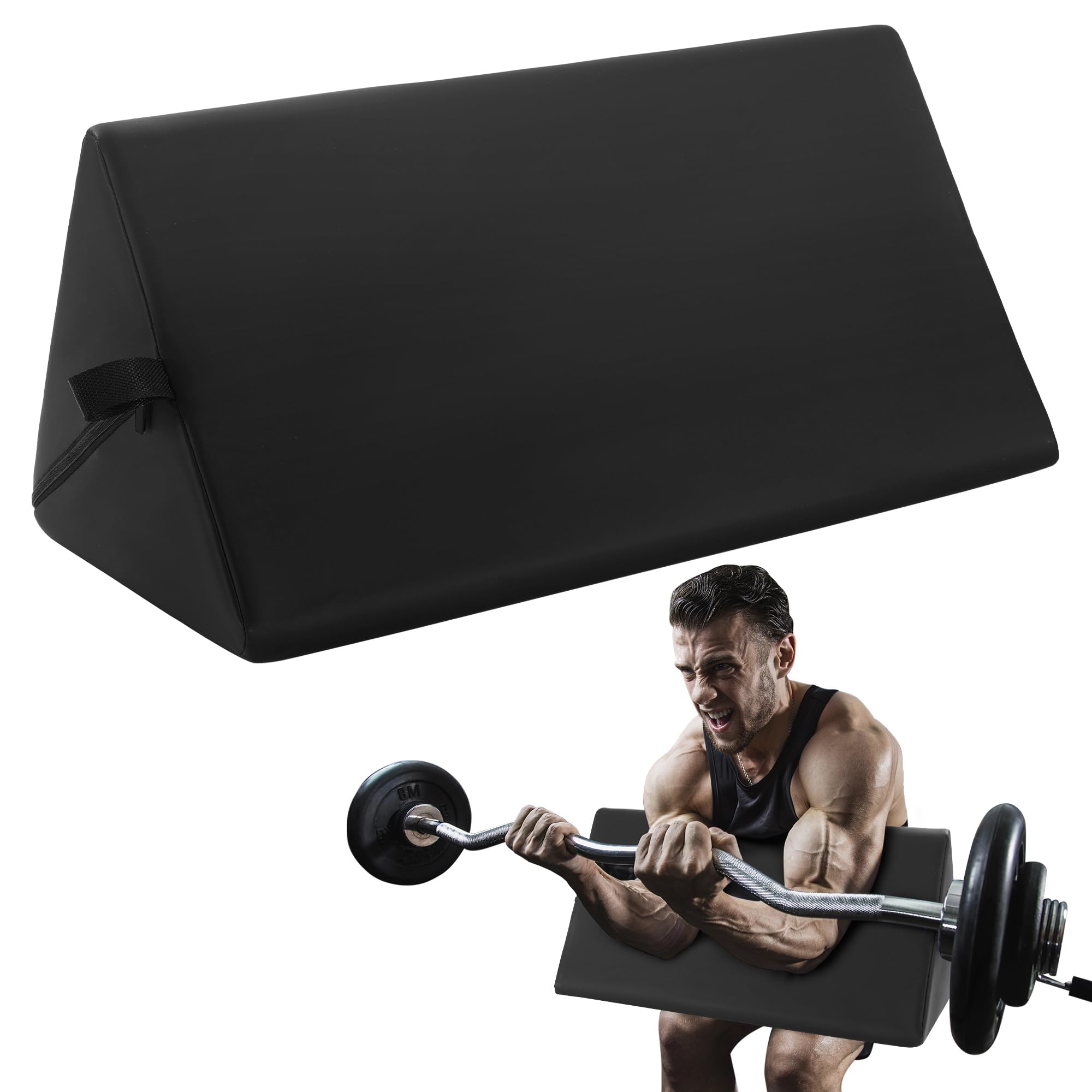 Photo 1 of MABOZOO Preacher Curl Pad, Portable Preacher Curl Attachment, Space-Saving Home Gym Equipment for Arms, Biceps, Triceps