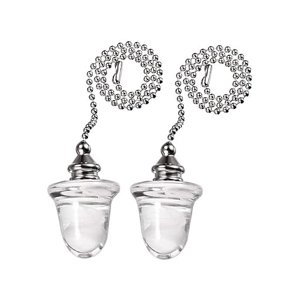 Penck Ceiling Light Fan Pull Chains Ornaments Gorgeous Acorn Glass