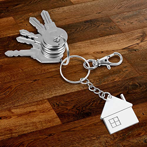 Belle Vous Schlüsselringe Metall mit Karabinerhaken, Schlüsselkarabiner Drehbar Schlüssel Ring Rohlinge mit Spaltringen… – Bild 7