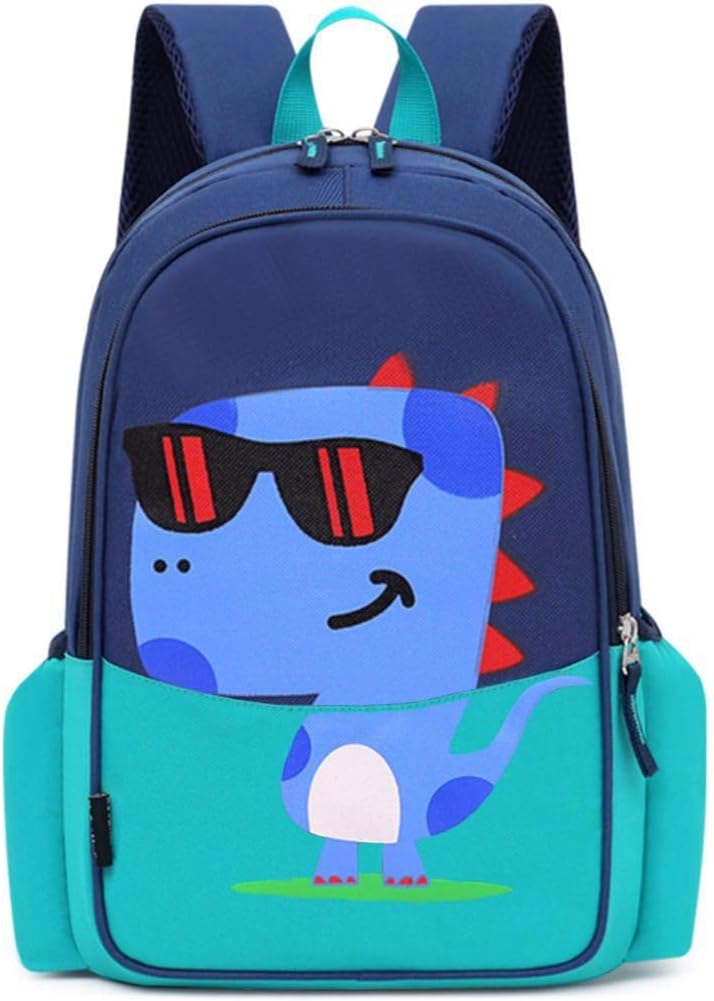 POWOFUN 12 Inch Kids Toddler Preschool Travel Backpack Kindergarten Cool Cute Cartoon Schoolbag Dinosaur Green Backpack Bookbag For Girls Boys Baby