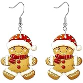 Women Christmas Earrings, Hypoallergenic Earring, Cute Funny Drop Dangle Earrings for Women, Winter Xmas Earrings, Christmas Party Accessories Fashion Jewelry, Christmas Gift for Her