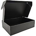 Lmuze Black Shipping Boxes for Small Business Pack of 20-12x9x4 inches Cardboard Corrugated Mailer Boxes for Shipping Packaging Craft Gifts Giving Products
