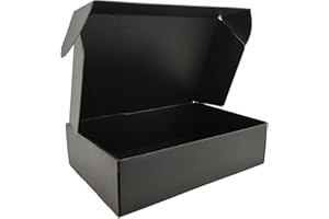 Lmuze Black Shipping Boxes for Small Business Pack of 20-12x9x4 inches Cardboard Corrugated Mailer Boxes for Shipping Packaging Craft Gifts Giving Products