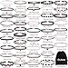 Outee 45 Pcs Lace Choker Necklace Choker Black Set Velvet Choker Lace Necklace Choker Stretch Lace Tattoo Choker Necklace Tattoo Choker Set Necklace Velvet Stretch Tattoo Choker