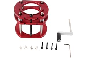 Router Lift Base, Aluminum Alloy Stainless Steel 4 Jaw Clamping, Router Table Lifting System Base, for Small Trimming Machine