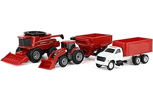 ERTL 1/64 Collect N Play Case IH Harvest 4 Piece Set ZFN47004