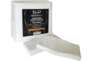 NHP Linen Feel Disposable Hand Towels - Soft, Absorbent Tissues/Paper Napkins, Elegant Dinner Napkins for Kitchen, Weddings a
