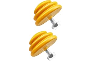 EMIHO Bump Stop Kit Fit for Belltech 4922 Chevrolet GMC K1500 Suburban 1992-1999, 1.25" x 2.5" Bumper Absorber with Threaded Stud, Polyurethane Jounce Bumper 2 Pack