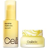 Celladix Banana PDRN Glow Duo | Vegan PDRN 2X Serum (20,000 ppm) + Lip Plumping Mask – Firming, Radiant Skin & Hydrating Lip Care Set