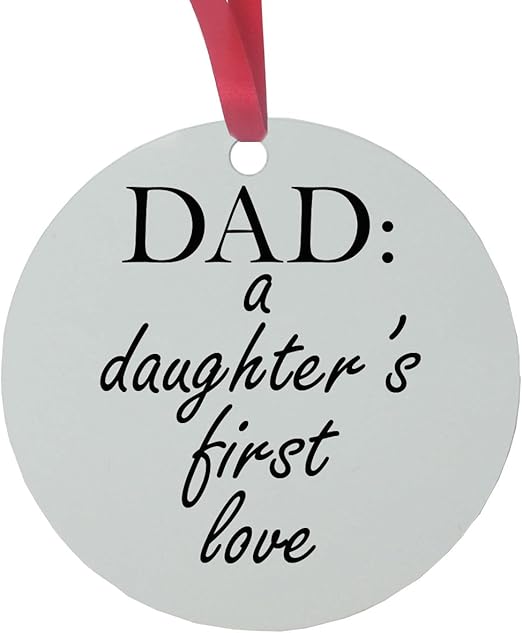 dad and daughter ornament