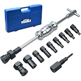 LainKeen 13pcs Blind Hole Collet Bearing Puller Set, Internal Bearing Extractor Puller Kit Slide Hammer Bearing Puller Set with Expandable Collets 8-32MM Insert Bearing Remover Set Tool