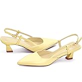 Lhamo Latso Slingback Pump Shoes for Women with 2 Inche Heel