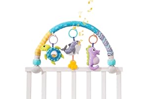Koty Baby Stroller Arch Toy - Car Seat Toys for Babies 0-6 Months,Activity Arch Toy with Play Accessories, Sensory Travel Crib Bouncer Bassinet Toys for Toddler Boy Girl 0 3 6 9 12 24 Months