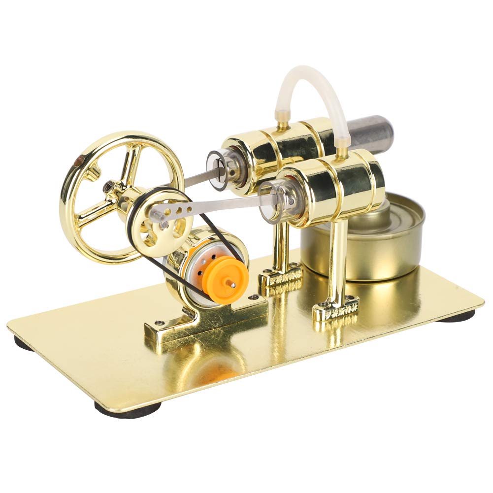 Stirling Engine Model, External Combustion Stirling Engine Motor Model Physics Science Education Toys