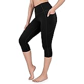 Nirlon NirLUX Capri Leggings for Women - NirLUX Capri Leggings with Pockets for Women, Regular & Plus Size Yoga Pants