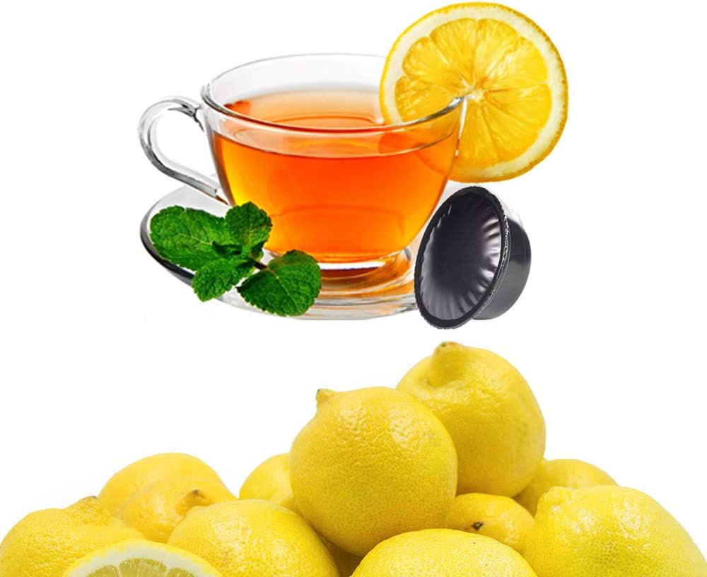 50 Capsules Lavazza A Modo Mio Coffee Compatible Lemon Tea - Made in Italy - KickKick Coffee