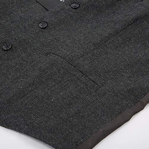 PJ PAUL JONES Vest for Men Tailored Wool Blend Suit Vest Business Formal Dress Waistcoat