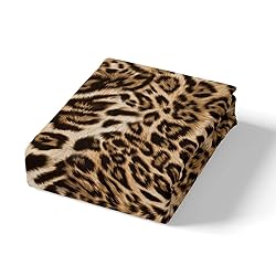 Feelyou Leopard Print Bed Sheets Cheetah Print