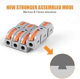 Flintronic 34P Quick Dual Wire Terminal Blocks 2 Pin 18-22AWG view 9