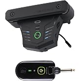 Wireless Acoustic Guitar Pickup Resonance Preamp Pickup Creative Vibration System Enhance Guitar Timbre Built-in Rechargeable Battery Multiple Effects and Style Pattern