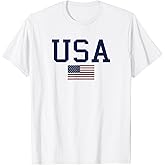 USA, American Flag 4th of July Patriotic America USA T-Shirt