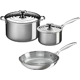 Le Creuset Tri-Ply Stainless Steel 5 pc. Cookware Set, 5 pc