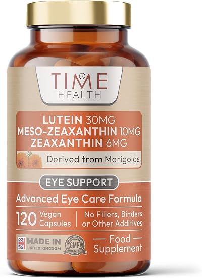 Time Health Lutein 30mg Meso-zeaxanthin 10mg Zeaxanthin 6mg 120 Caps