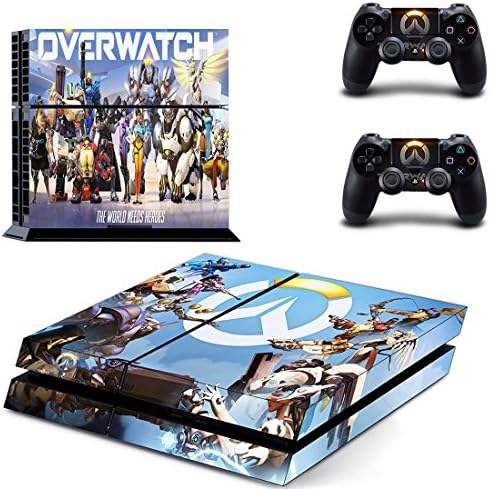 Overwatch PS4 Vinyl Skin Sticker Decal for Console & 2 Controllers NEW