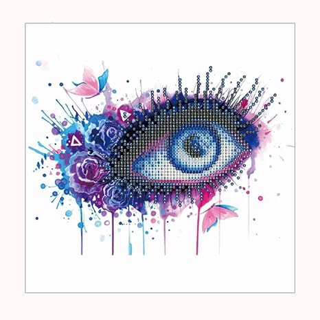 Amazon 菲服 奈月 5d 刺繍絵画 目 ダイヤモンドのドローイング の描画 Diy用 手芸用品 ダイアモン ドペインティン グクロス ステッチ アートフレーム ポスター オンライン通販