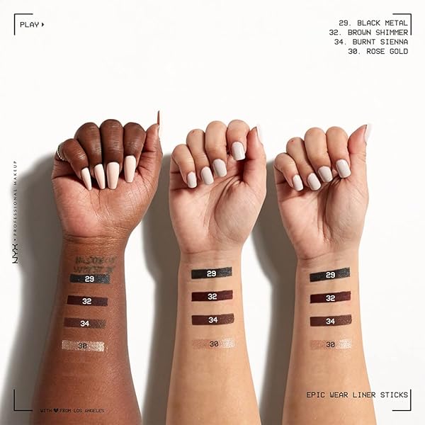 NYX PROFESSIONAL MAKEUP EPIC WEAR LINER STICK, LONG-LASTING EYELINER PENCIL – BURNT SIENNA