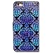 Bcov iPhone 6s Plus Case, iPhone 6s Plus Case, iPhone 6 Plus Case, Vintage Blue Purple Flower Leather Cover Case for iPhone 6 Plus/6S Plus