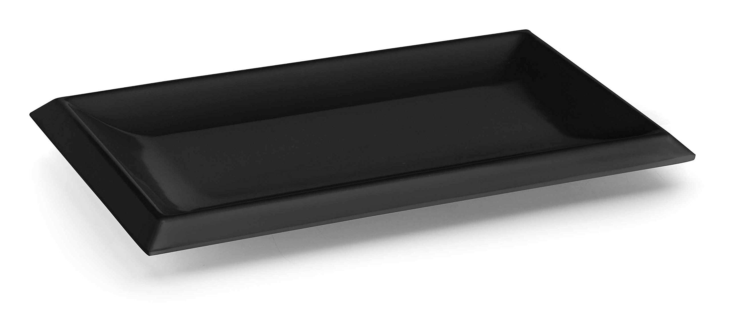 Lacor Black Classic Melamine Tray, 30 x 22 x 2 cm
