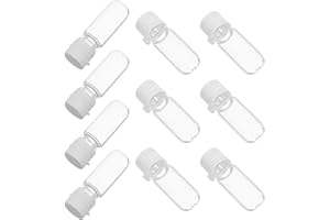 Sewroro 10Pcs 2Ml Travel Refillable Lotion Bottles with Leak-Proof Lids, Portable Plastic Essential Oil and